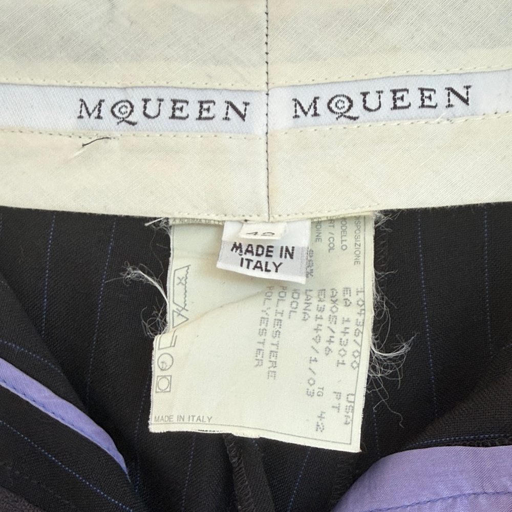 Alexander Mqueen high waisted menswear slacks vintage
